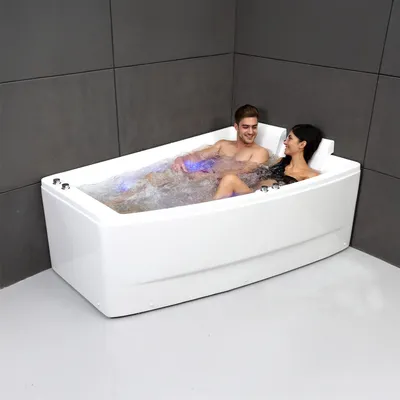 Produktbild von Whirlpool-Badewanne  Sangha duo Wave rechts  170 x120 x63 cm