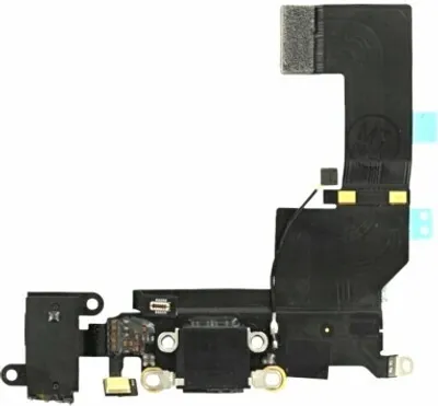 Produktbild von Ladebuchse Mikrofon USB Dockconnector Audio Jack Flex Schwarz für iPhone SE