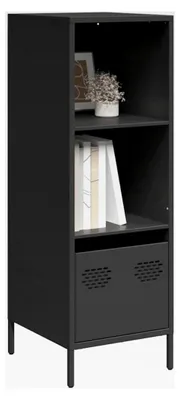 Produktbild von Highboard schwarz, 35 x 39 x 103,5 cm, Stahl
