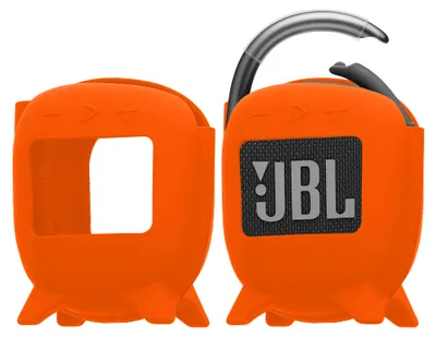 Produktbild von kwmobile Silikon Hülle für JBL Clip 4 Hülle - Schutzhülle für Mini Speaker - Cover Bluetooth Lautsprecher - Case Orange