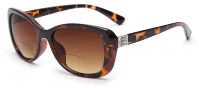 Produktbild von Bifokale Lese-Sonnenbrille Damen UV-Schutz Schildpatt 3.5 x