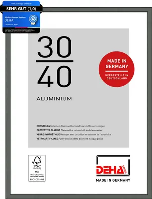 Produktbild von DEHA Design Aluminium Bilderrahmen Boston, 30x40 cm, Contrastgrau