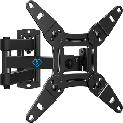 Produktbild von PERLESMITH TV Wandhalterung, Schwenkbare Neigbare Wandhalterung Fernseher für 13-42 Zoll Flach & Curved Fernseher oder Monitor bis zu 20kg, max.VESA 200x200mm