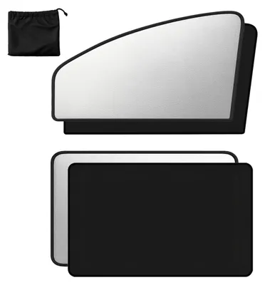Produktbild von 4-teiliges magnetisches Sonnenschutzset fürs Auto, Auto-Sonnenschutz, Sonnenschutz für die Seitenscheiben, Autofenstertönung, Fenstertönung