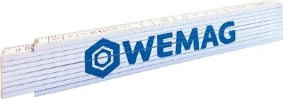 Produktbild von WEMAG Holzgliedermaßstab 2 Meter, weiß