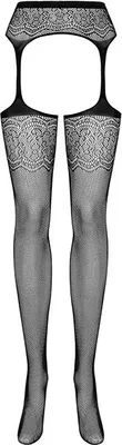 Produktbild von Obsessive S207, Socken, Erwachsener, Weiblich, Schwarz, Einfarbig, XL/XXL