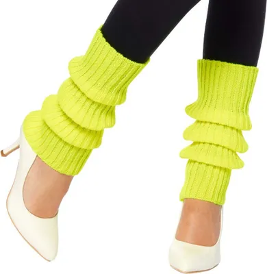 Produktbild von Lange Beinstulpen für Damen neon-gelb