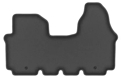 Obrázek produktu pro Velurové autokoberce pro: Opel Vivaro 2001-2014 (užitkový) – sada 4 ks, grafitové, na míru – Wielganizator DURBAN