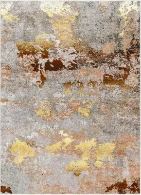 Image de 80x150 cm Moquette Miro 51463.802 Abstraction gris / or