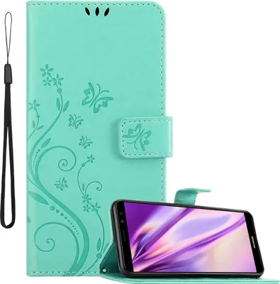 Obrázek produktu pro Cadorabo pouzdro pro Huawei MATE 10 LITE Protective Cover in Turquoise Ochranný kryt na mobil pouzdro Flowers Flower