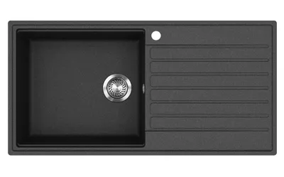 Produktbild von Gurari Granitspüle SQK103 Granitspüle 1000 x 500 mm Schwarz Einbau Spüle