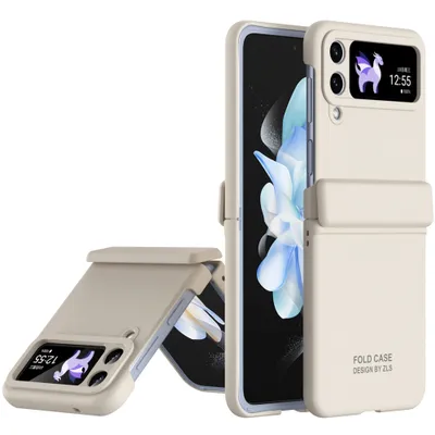 Obrázek produktu pro Pouzdro pro Samsung Galaxy Z Flip 4 5G Tvrdé PC pouzdro odolné proti poškrábání s ochranou pantu Bílý