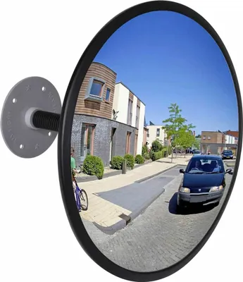 Immagine prodotto di Normaluz BA31830 - Specchio interno in policarbonato da 2 mm Con rinforzo in gomma da 30 cm