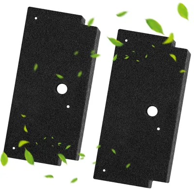 Imagen del producto de 2 filtros para secadora, modelo 12022801, compatibles con secadoras que utilizan filtros de espuma, dimensiones: 292 x 142 x 19 mm
