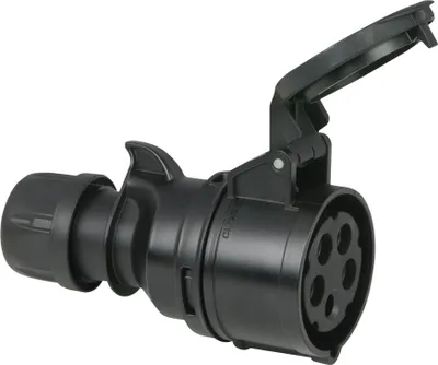 Immagine prodotto di PCE CEE 16 A/400 V Spina 5 poli femmina Schwarz - Terminale turbo - senza viti - IP44
