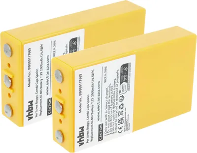 Produktbild von vhbw 2x Akku Ersatz für Itowa 26.105, BT7216MH, BT7216 für Industrie-Funkfernsteuerung Fernbedienung (2000 mAh, 7,2 V, NiMH)