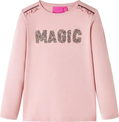 Produktbild von Kinder-Langarmshirt Hellrosa 116