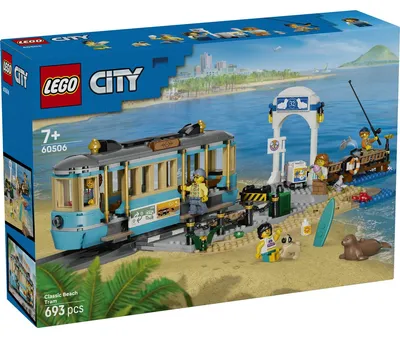 Zdjęcie produktu dla LEGO City Tramwaj przy plaży, Zestaw do budowania, 7 lat(a), Plastik, 693 szt., 1,14 kg