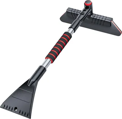 Produktbild von Auto Schneebesen & Eiskratzer Set, 75cm Teleskop Schneeschieber, ABS/EVA, Griff Alu, Winter Scheibenenteiser, Fensterschaber, für alle Fahrzeuge