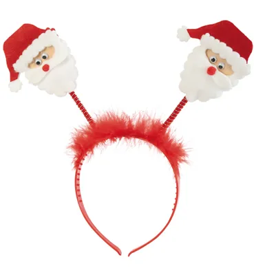 Produktbild von Haarreif Wabbles Nikolaus Weihnachtsmann mit Federn und Nikolausmütze