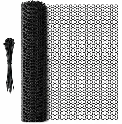 Gartengitter 5 m x 40 cm, zuschneidbar, mit 50 Kabelbindern