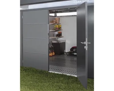 Obrázok produktu pre 2. dverové krídlo pre záhradné domčeky Biohort CasaNova pravé tmavosivé metalické