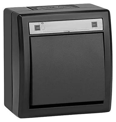 Immagine prodotto di Elektro-Plast | Interruttore Singolo - IP55 - Antracite - Design Moderno - Impermeabile