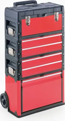Produktbild von Werkzeugtrolley, 4-fach 1k.2.2.1 rot