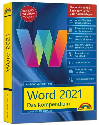 Produktbild von Word 2021 - Das umfassende Kompendium für Einsteiger und Fortgeschrittene. Komplett in Farbe