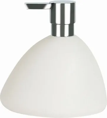Produktbild von Spirella Seifenspender "Etna" Flüssigseifen-Spender Polyresin Steinoptik Weiß 400ml