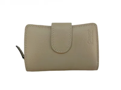 Image de Portefeuille en cuir Cinino G840 pour femme, beige