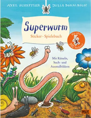 Produktbild von Superwurm. Sticker-Spielebuch