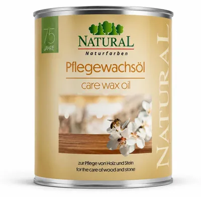 Produktbild von Natural Pflegewachsöl BioSilent | 750 ml | zur Pflege von Holz und Stein