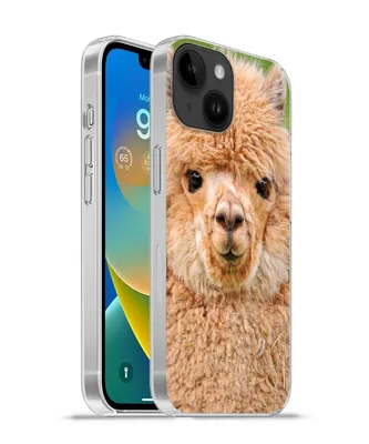 Produktbild von MuchoWow® Handyhülle Schutzhülle Hülle für Apple iPhone 14 - Softcase Alpaka - Wolle - Braun Silikon Softcase Handy Hülle - Mobiltelefonhülle