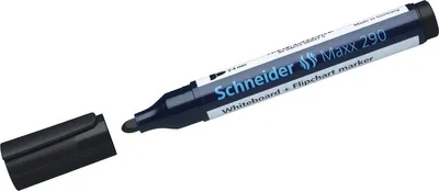 Produktbild von Whiteboard- und Flipchartmarker 290 schwarz Packung mit 10 Stück