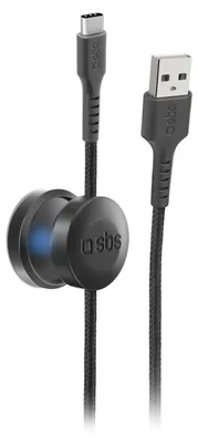 Produktbild von SBS USB auf USB-C Kabel mit Magnethalterung