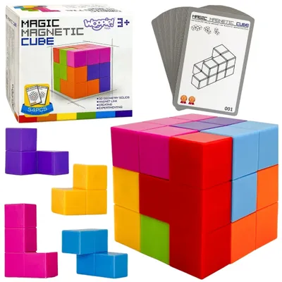 Obrázok produktu pre WOOPIE Puzzle "Kostka Tetris" so súpravou kariet