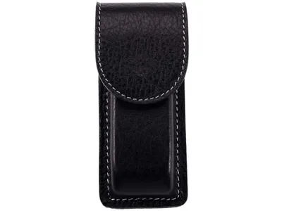 Produktbild von Herbertz Lederetui, schwarz, Druckknopfverschluss,, Gürtelschlaufe, für Messer mit Heftlänge 12 cm