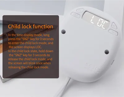Zdjęcie produktu dla TS-BC680 Cichy budzik wibracyjny z wyświetlaczem LED, 2 alarmami, funkcją drzemki, przenośną lampką dla lalek, budzikiem dla uczniów, kreatywnym wyciszeniem w kształcie uroczego zwierzaka, cyfrowym
