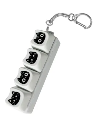 Produktbild von Tastatur Fidget Spielzeug für Erwachsene, Fidget Tastatur Schlüsselanhänger, Tastatur Fidget Clicker Lustig Button Fidget Spielzeug zur Dekompression