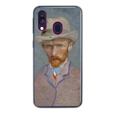 Produktbild von MuchoWow® Handyhülle Schutzhülle Hülle für Samsung Galaxy A40 Selbstporträt - Vincent van Gogh Silikon Softcase Handy Hülle - Handy-Tasche