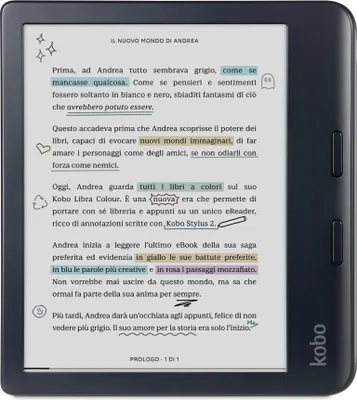 Obrázok produktu pre Rakuten Kobo Libra Farebná čítačka elektronických kníh Dotykový displej 32 GB Wi-Fi Čierna