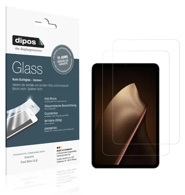 Immagine prodotto di 2x Pellicola Protettiva per Xiaomi Pad Mini 8.8 Protezione Vetro Flessibile 9H dipos