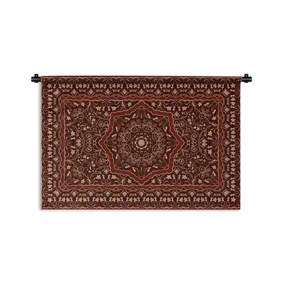 Obrázek produktu pro MuchoWow® Tapiserie Věšení na zeď Perský koberec - Koberec - Mandala 90x60 Tapiserie dekorace Nástěnná šála