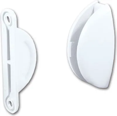 Image de Arrêt de porte Arrêt de porte caravane camping-car caravane bateau 2 pièces demi-lune blanc