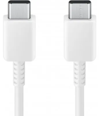 Image de Câble de Date USB-C la Type-C Chargement rapide 3A, 1m - Samsung (EP-DA705BWE) - Blanc (Emballage en vrac)