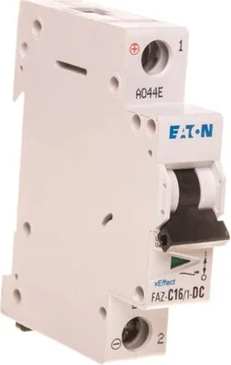 Obrázek produktu pro Miniaturní jistič Eaton, 16 A, 1p, charakteristika: C, DC 279128