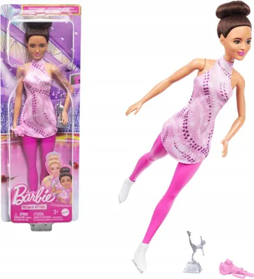 Image de Poupée patineuse artistique Barbie MATTEL HRG37