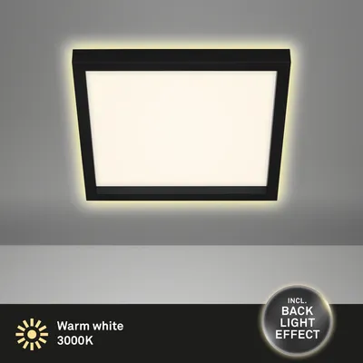 Obrázek produktu pro Stropní svítidlo Briloner LED 18W podsvícení efekt černá Stropní svítidlo