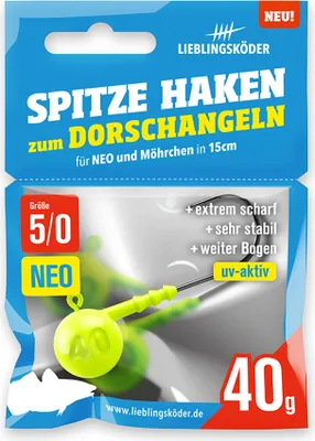 Produktbild von Lieblingsköder spitze Haken neo 40g #5/0